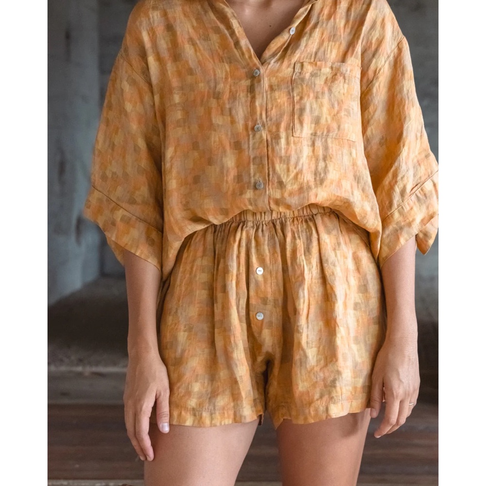 NEW Kealopiko Mo'oinanea Linen Shorts Medium